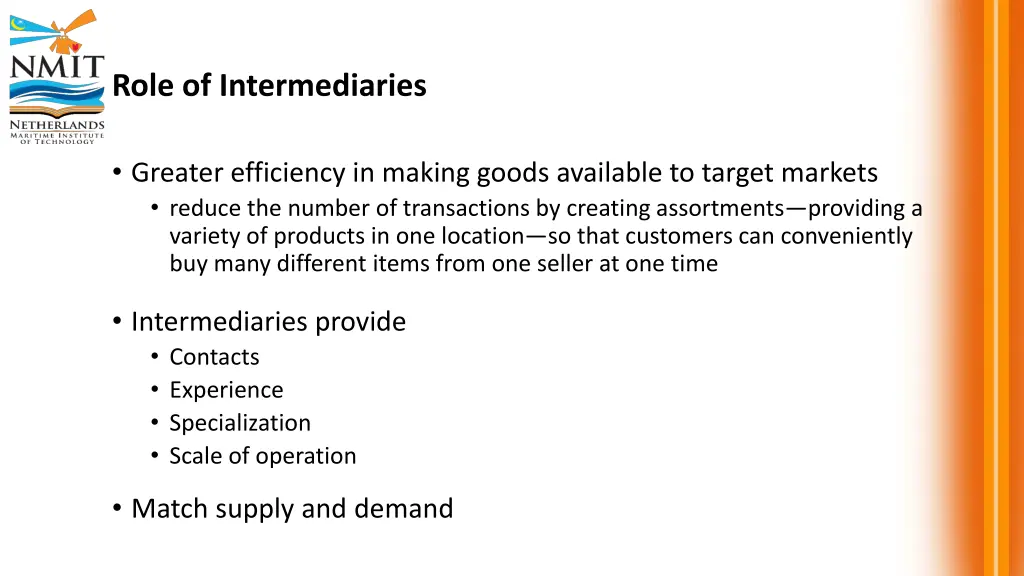 role of intermediaries