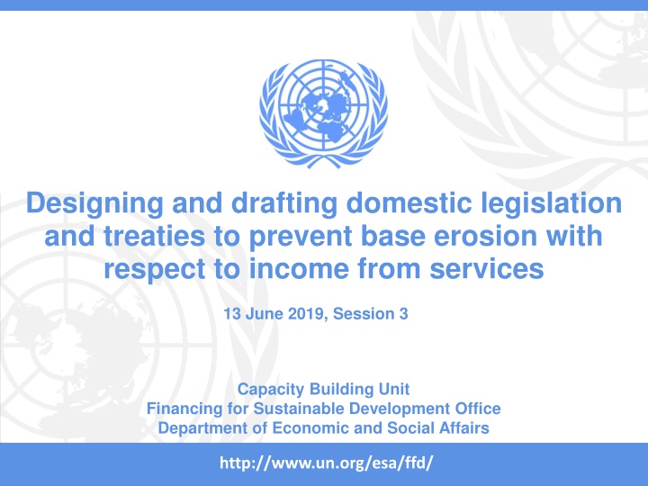 designing and drafting domestic legislation