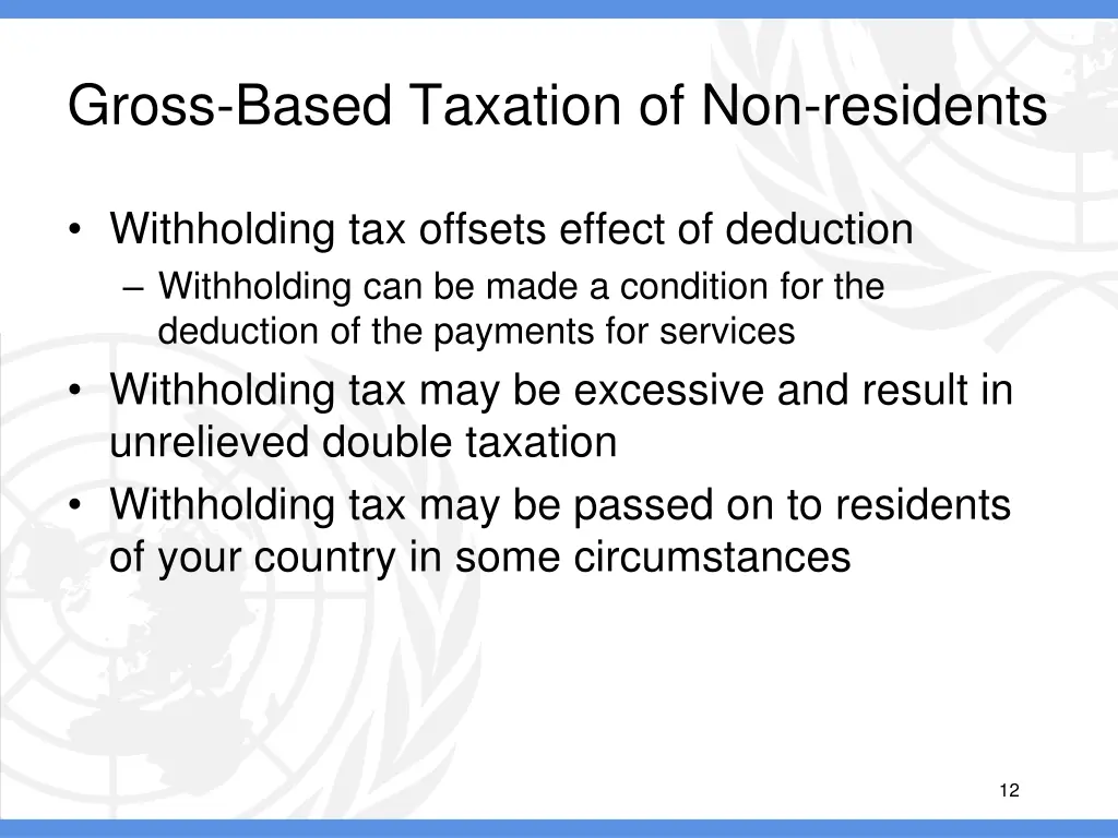 gross based taxation of non residents 1