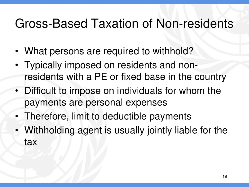 gross based taxation of non residents 8