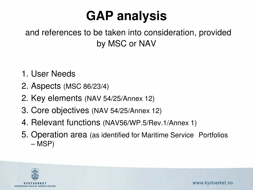 gap analysis