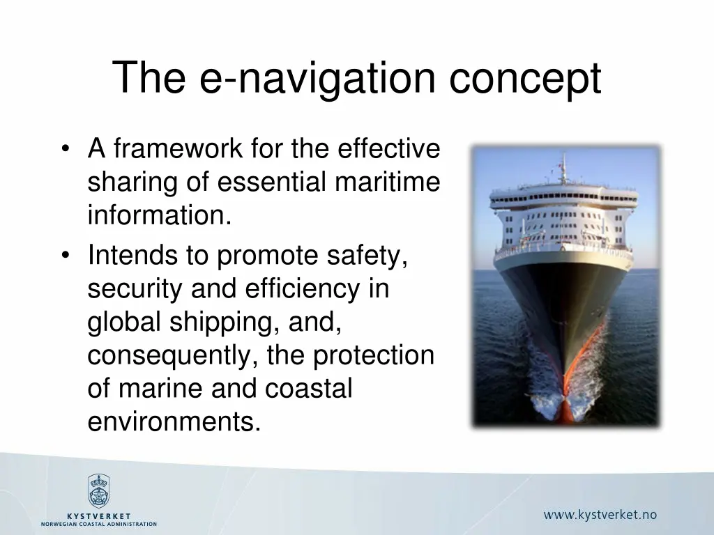 the e navigation concept
