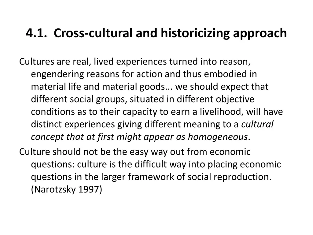 4 1 cross cultural and historicizing approach