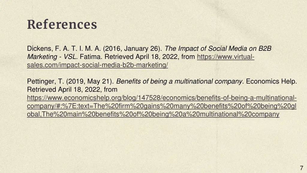 references