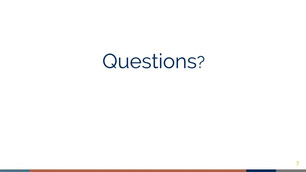 questions