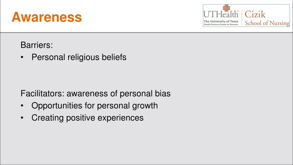 awareness