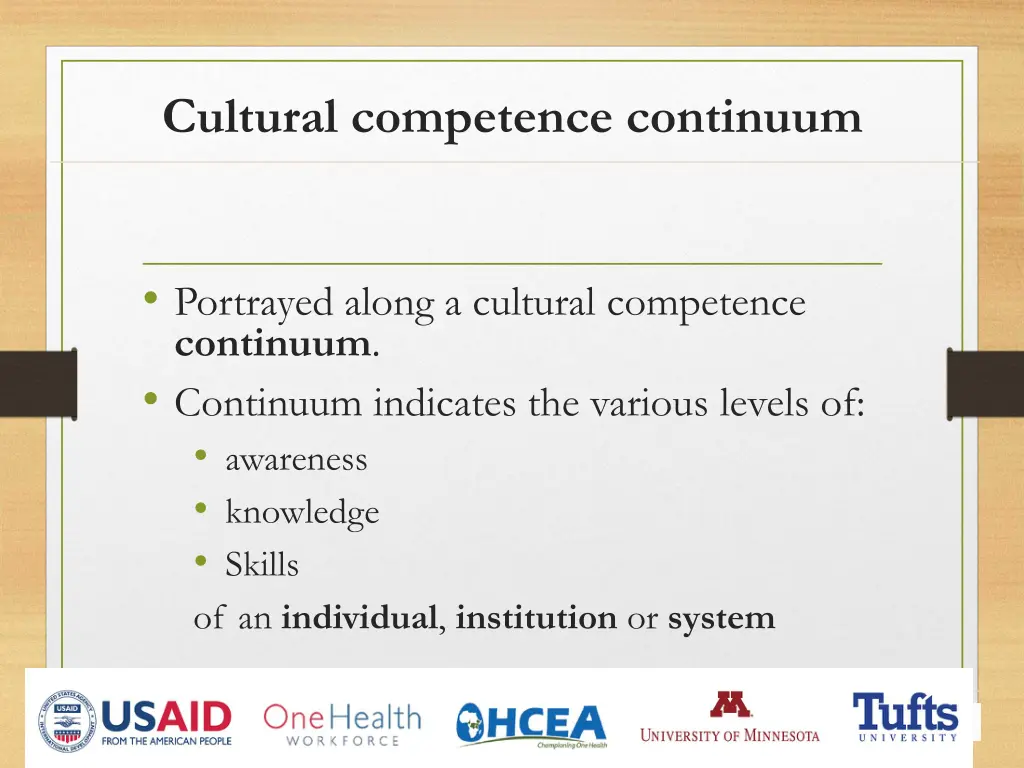 cultural competence continuum