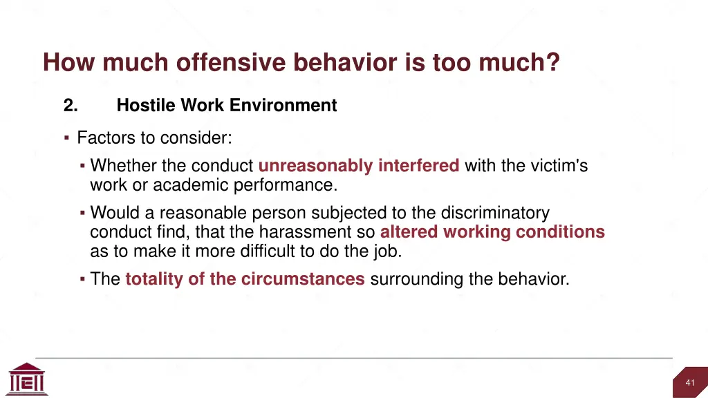how much offensive behavior is too much 2