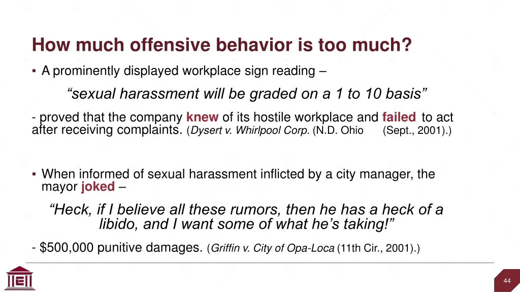 how much offensive behavior is too much 5