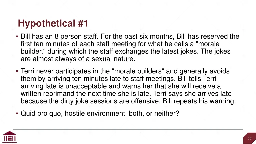 hypothetical 1 bill has an 8 person staff
