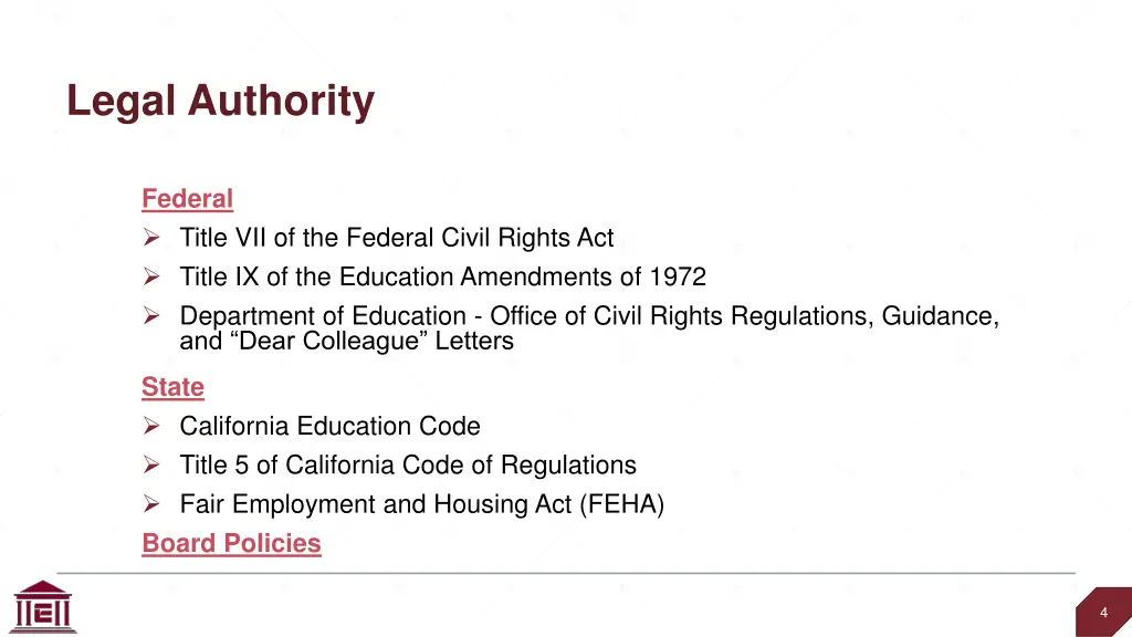 legal authority
