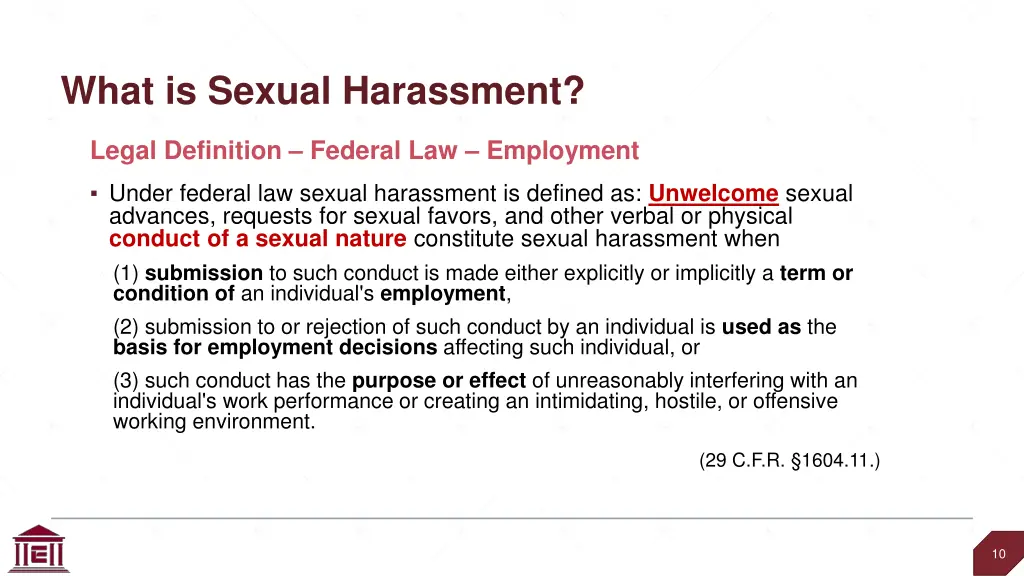 what is sexual harassment 1