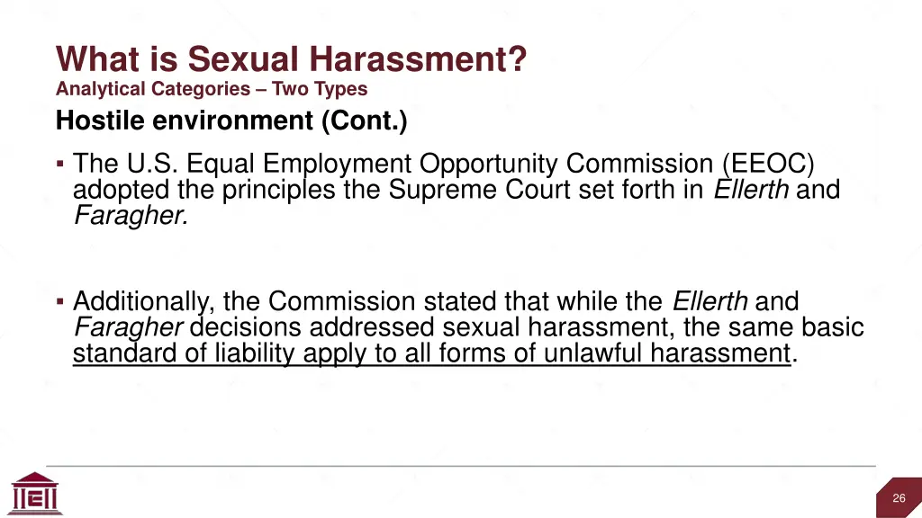 what is sexual harassment analytical categories 11