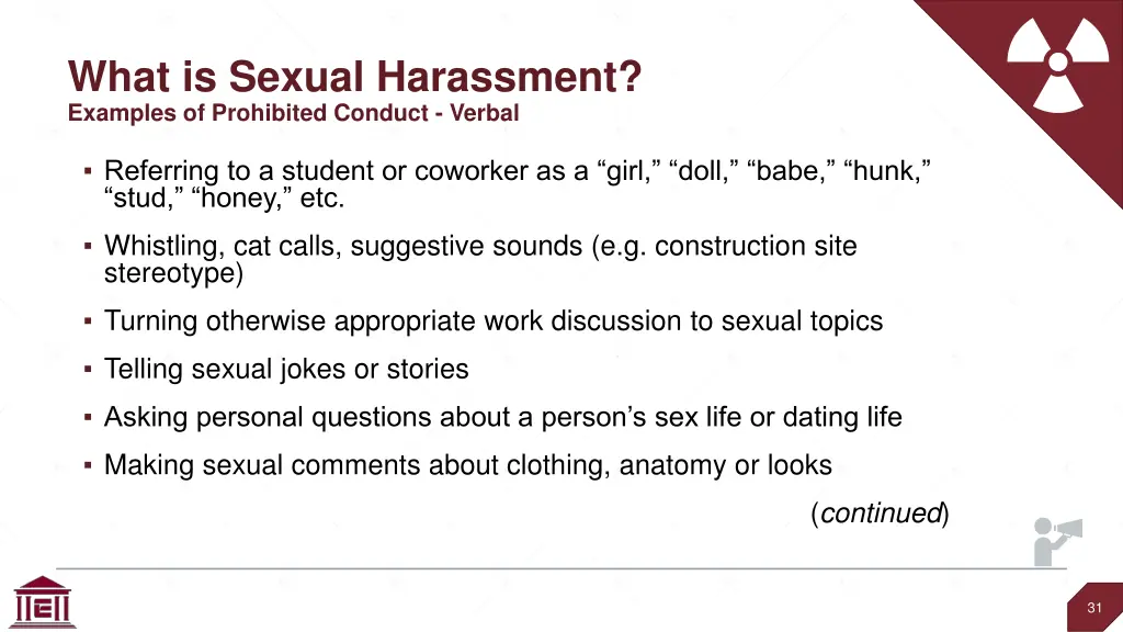 what is sexual harassment examples of prohibited 2