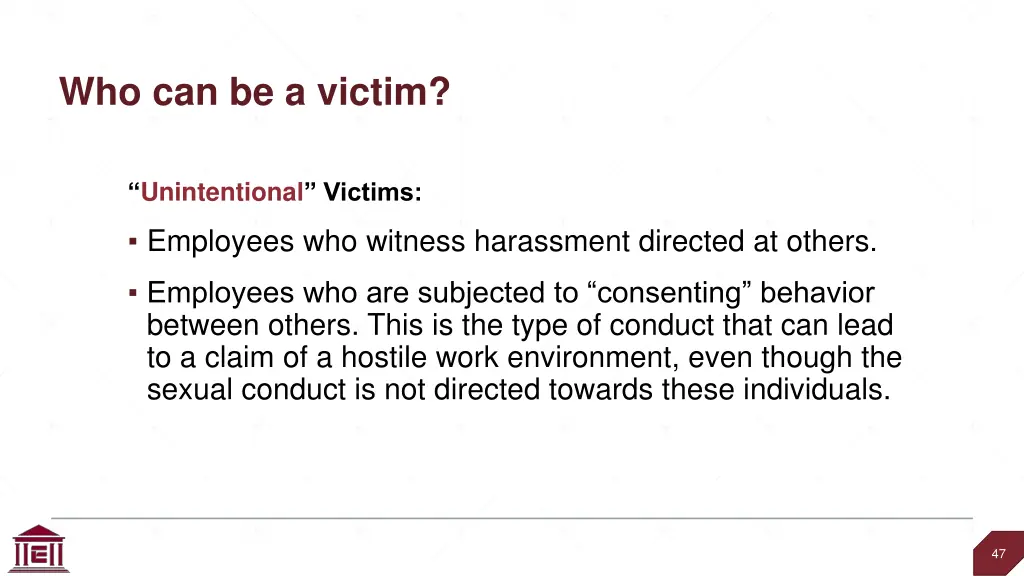 who can be a victim 1