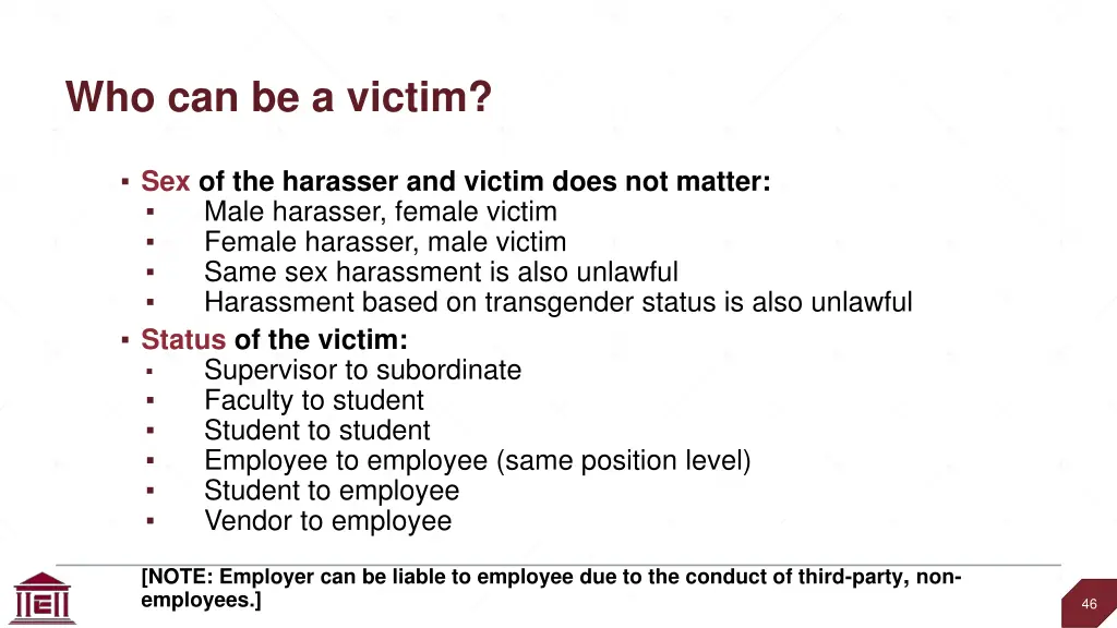 who can be a victim