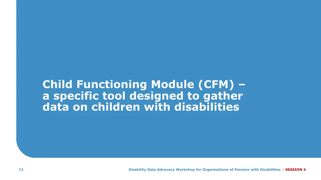 child functioning module cfm a specific tool