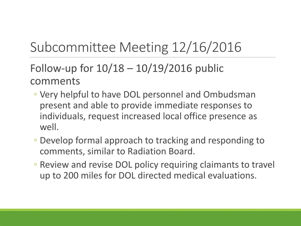 subcommittee meeting 12 16 2016