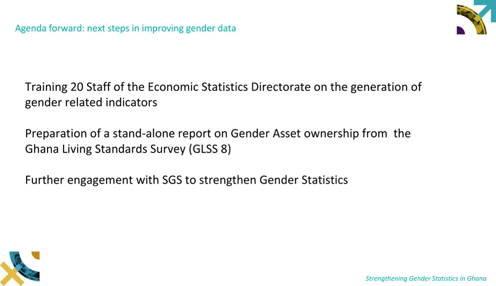 agenda forward next steps in improving gender data