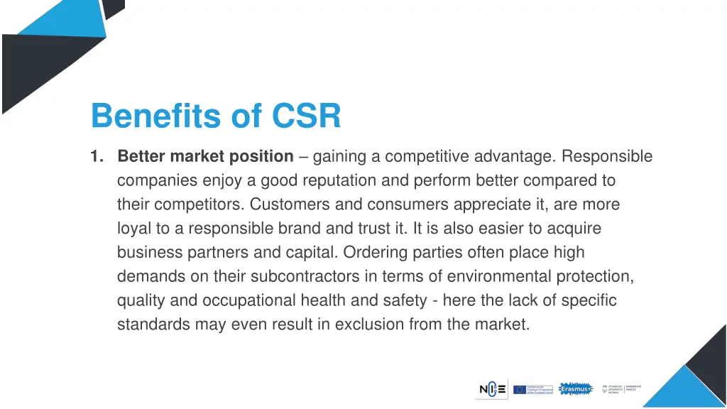 benefits of csr