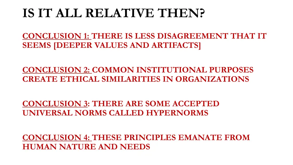 is it all relative then