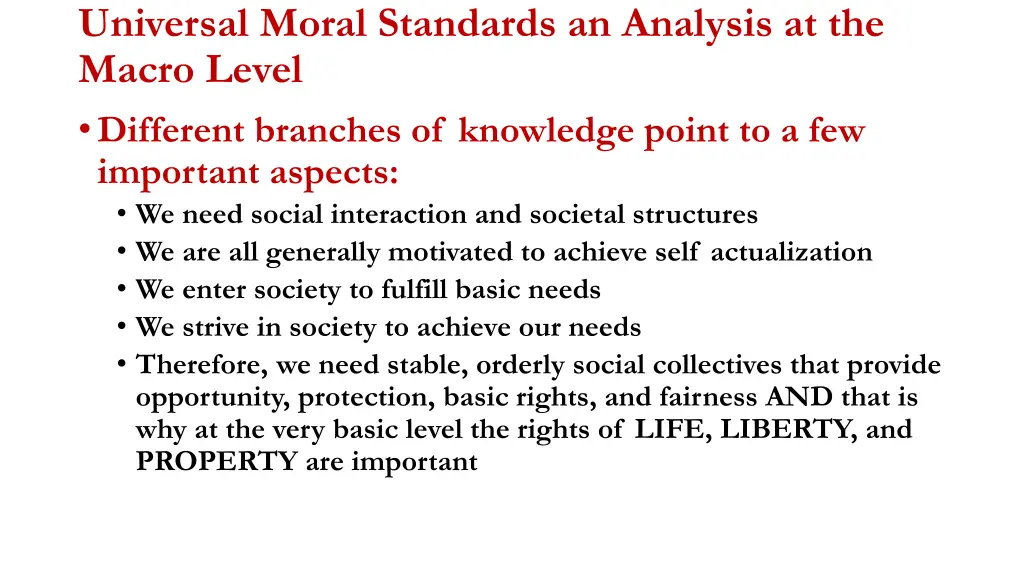 universal moral standards an analysis 5