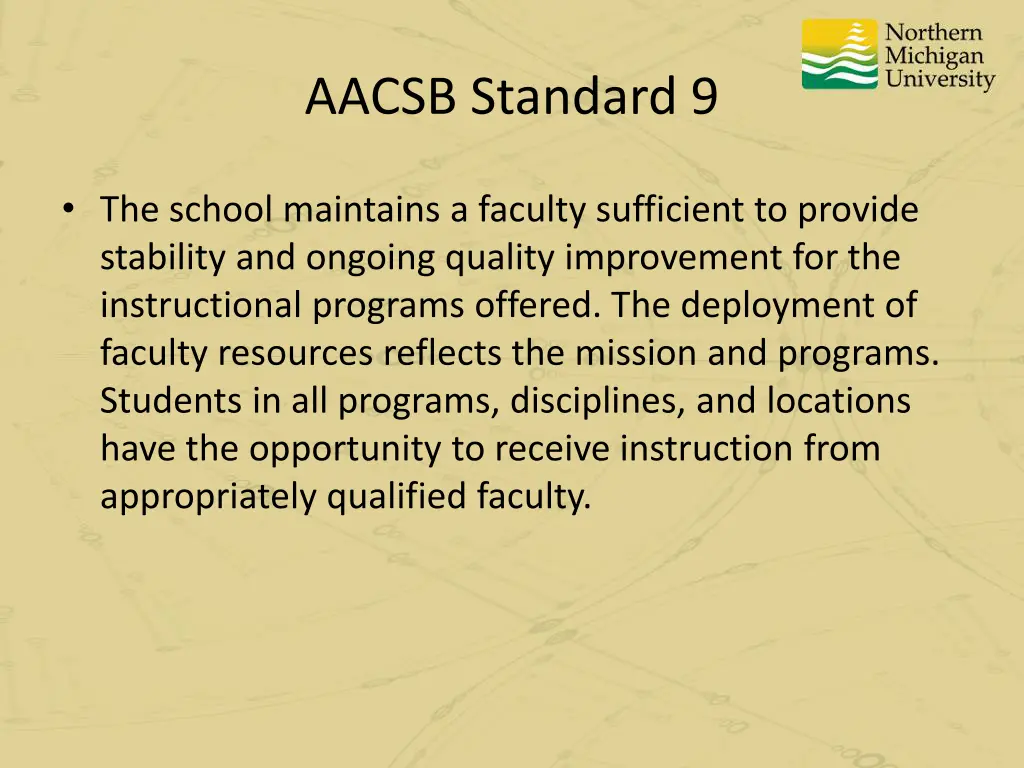 aacsb standard 9