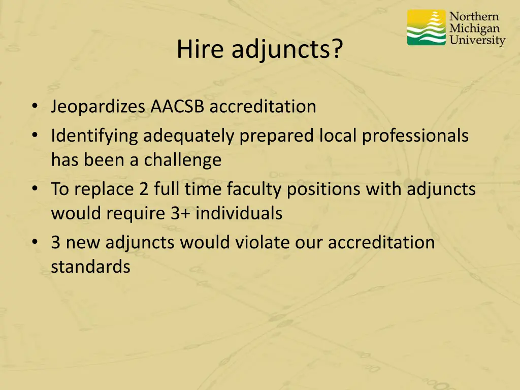 hire adjuncts