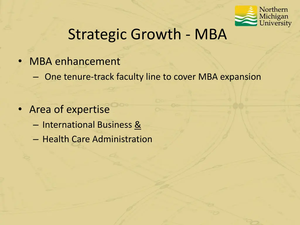 strategic growth mba