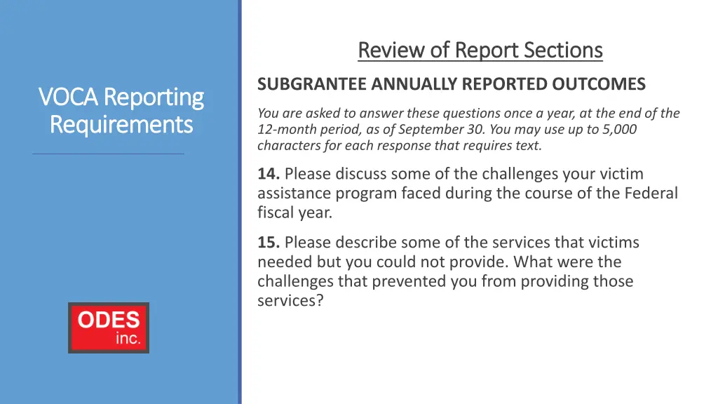 review of report sections review of report 15