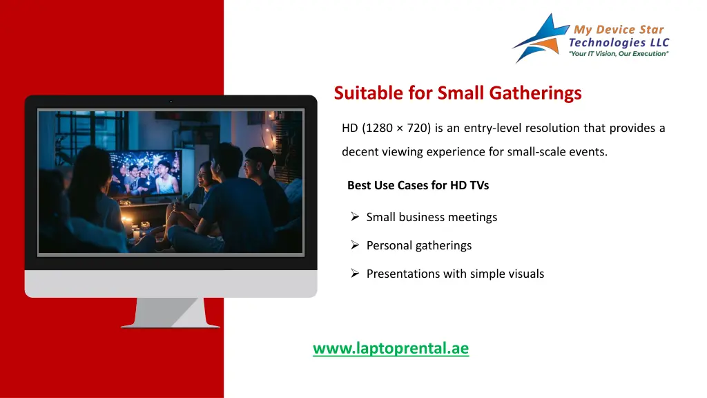 suitable for small gatherings