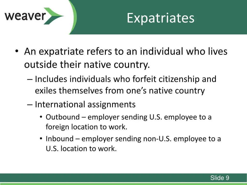 expatriates