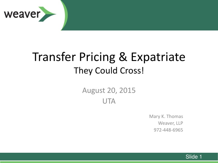 transfer pricing expatriate they could cross