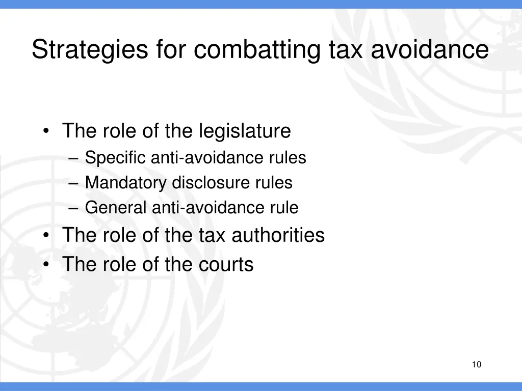 strategies for combatting tax avoidance