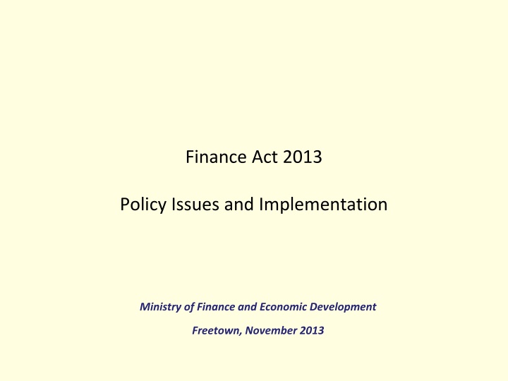 finance act 2013