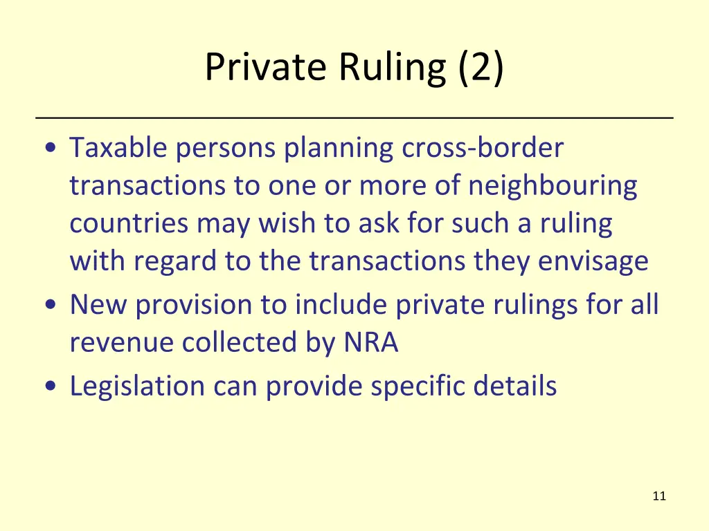 private ruling 2