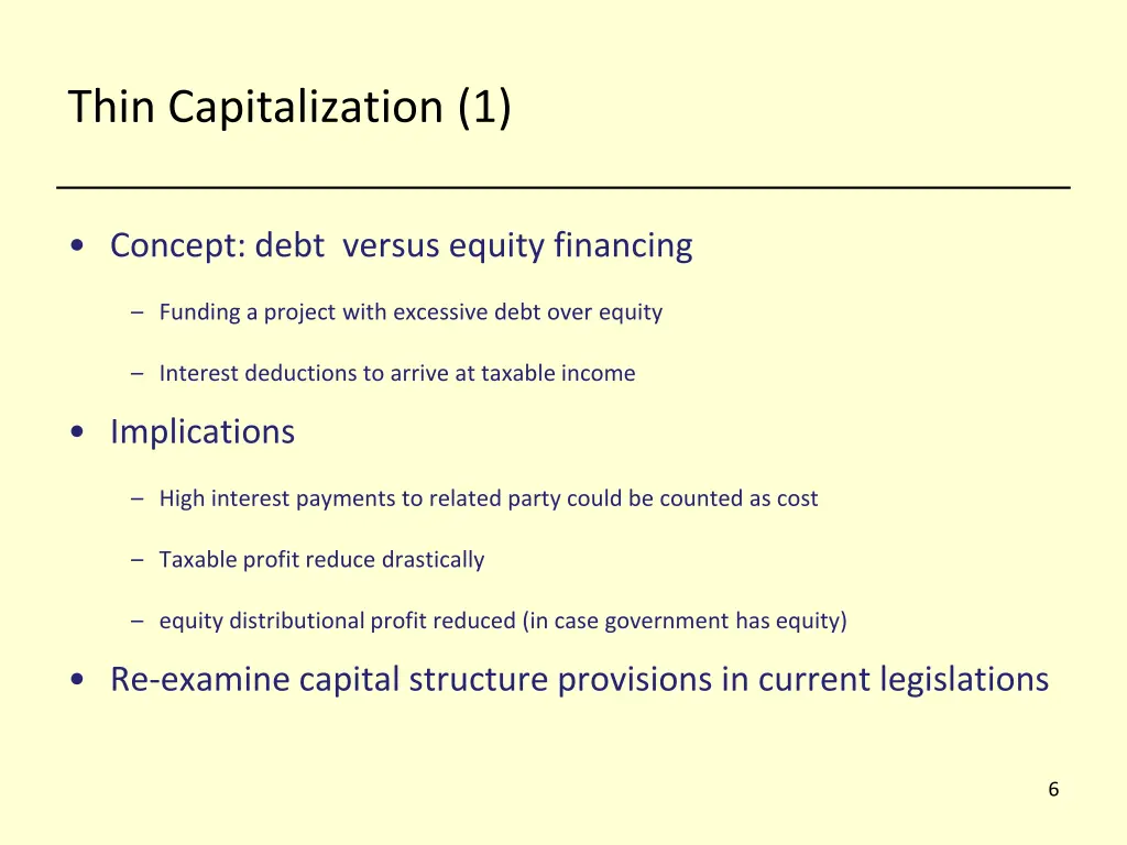 thin capitalization 1
