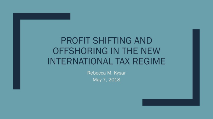 profit shifting and offshoring