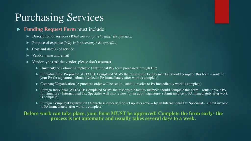 purchasing services