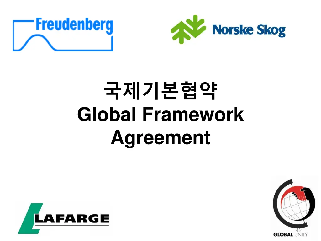 global framework agreement