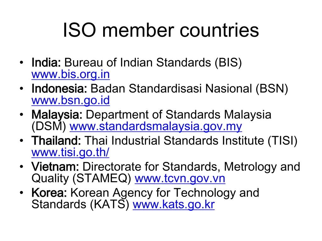iso member countries