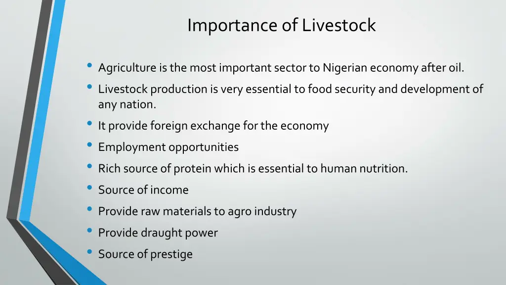 importance of livestock
