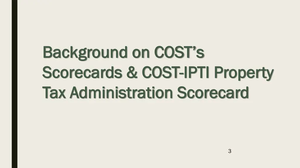 background on cost s background on cost