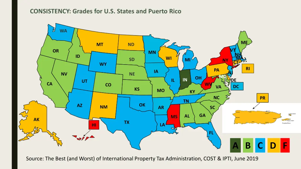 consistency grades for u s states and puerto rico