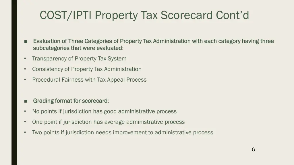 cost ipti property tax scorecard cont d