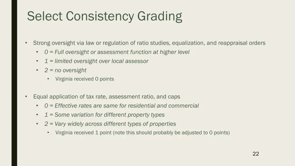 select consistency grading