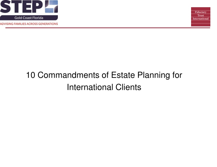 10 commandments of estate planning