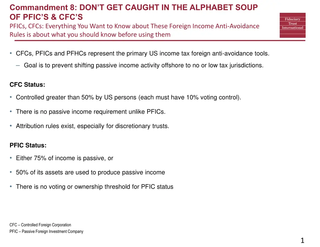 commandment 8 don t get caught in the alphabet