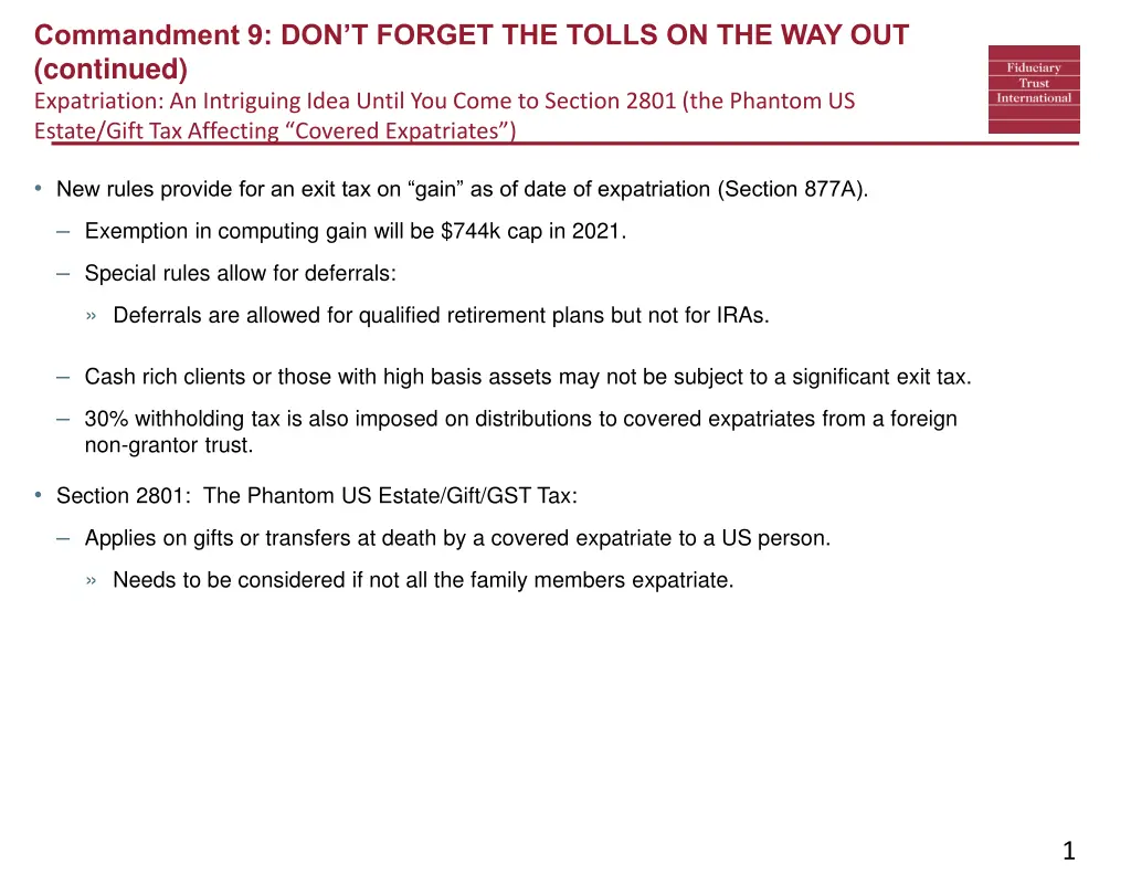 commandment 9 don t forget the tolls 1