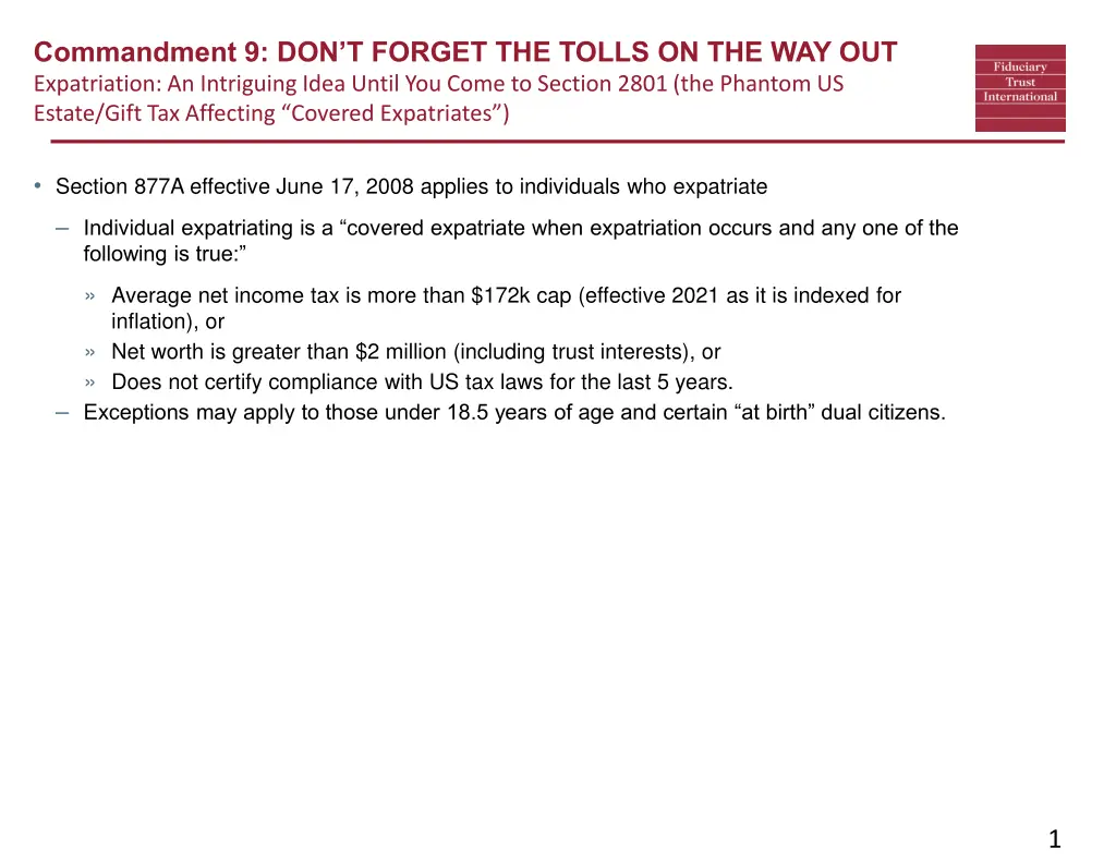 commandment 9 don t forget the tolls